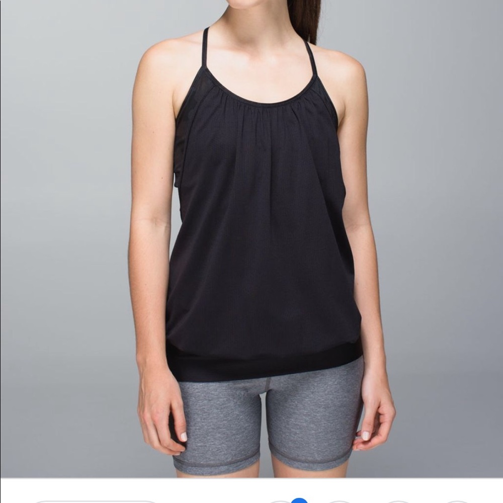LULULEMON no limits tank black. Size 8